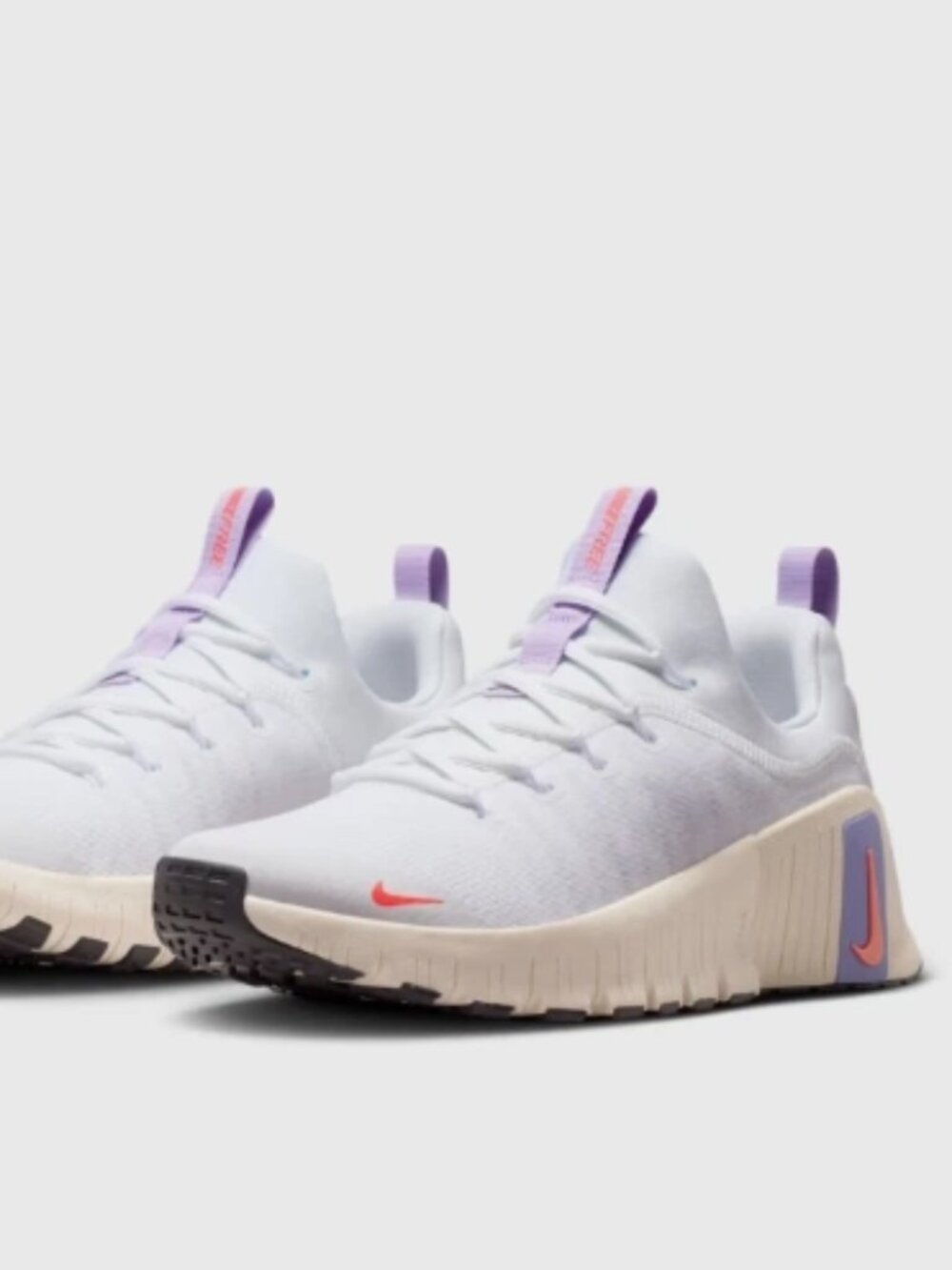New Nike Women's Free Metcon 6 Shoes - White/ Violet Mist SIZE - 7W
